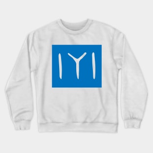 Blue Kayi Tribe Flag Symbol from Dirilis/Resurrection Ertugrul Crewneck Sweatshirt